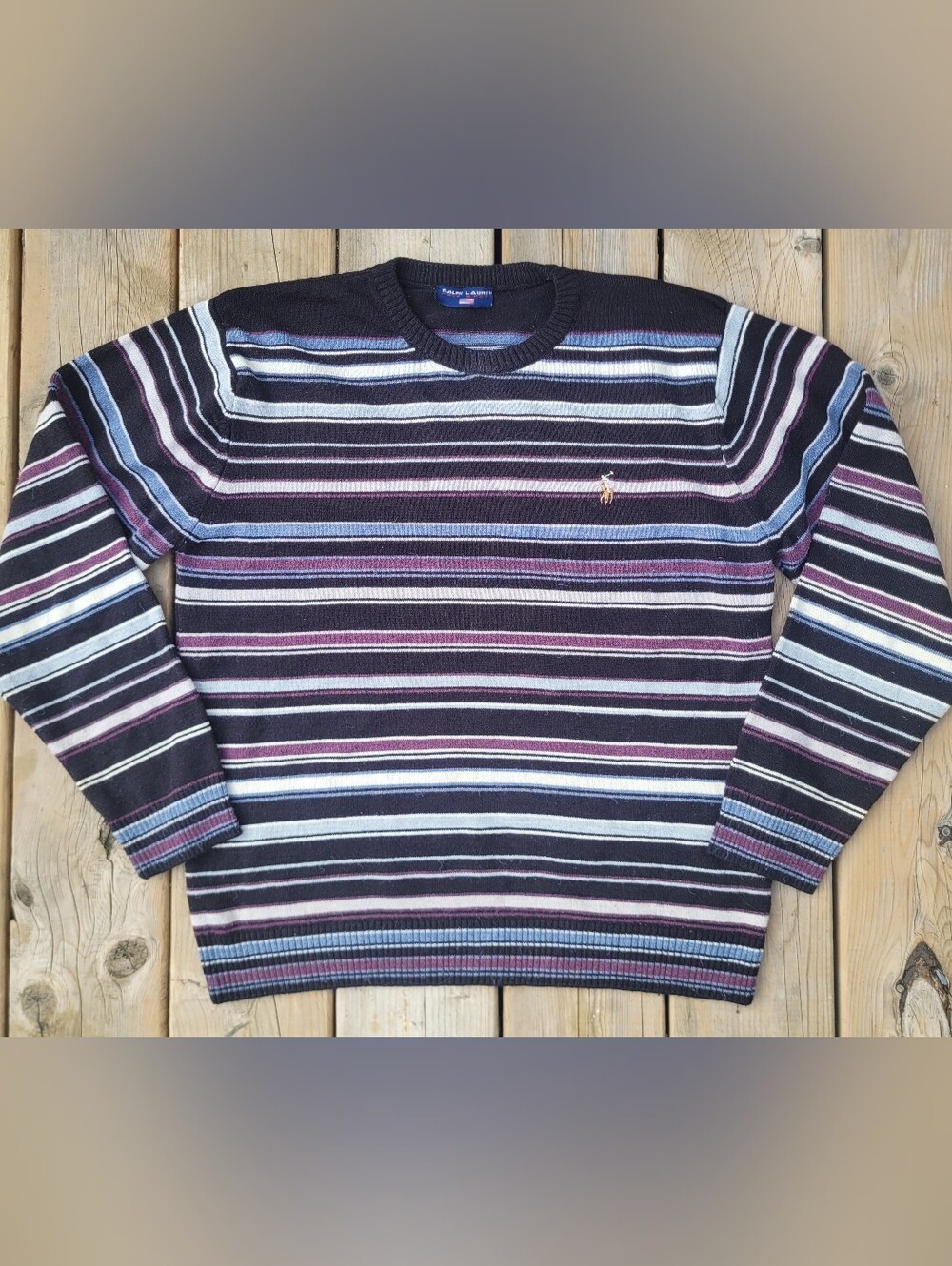Ralph Lauren Knitted Striped Sweater
